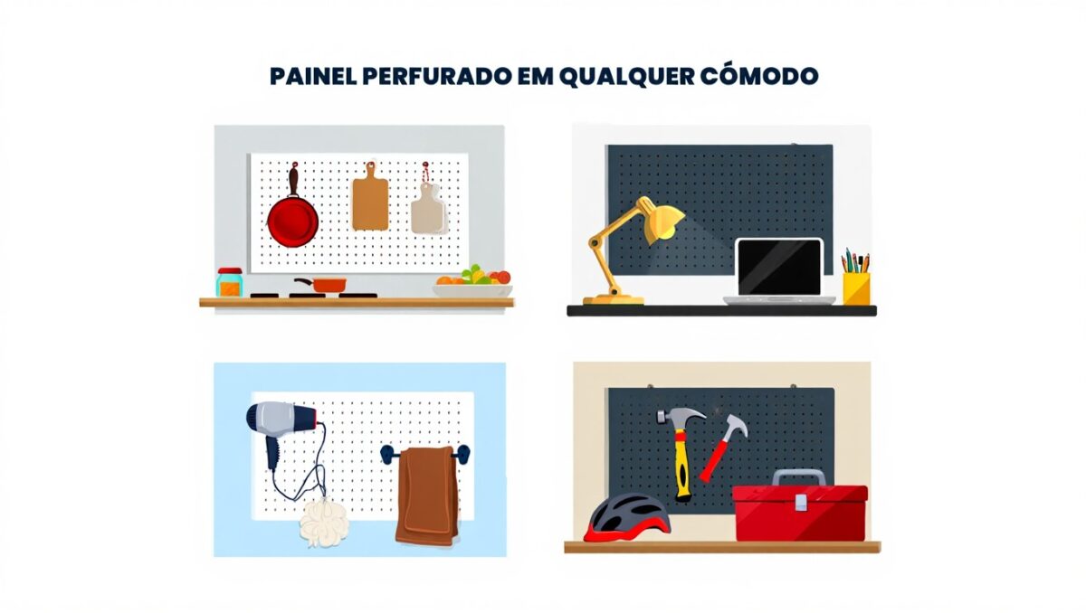 painel perfurado